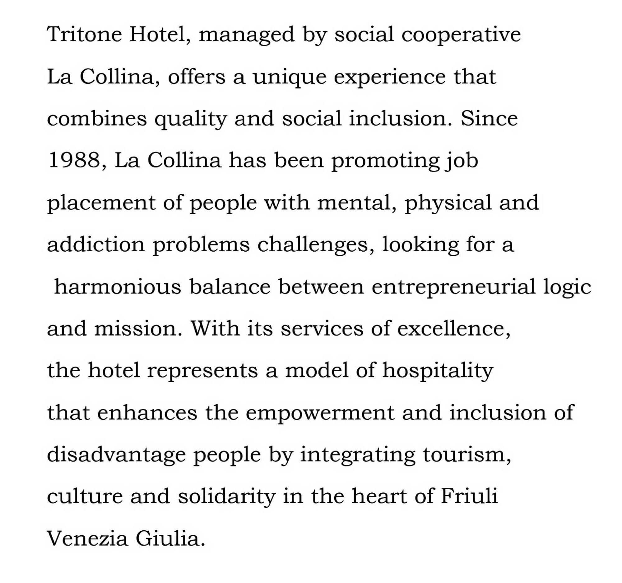 Hotel Tritone Triest Exterior foto